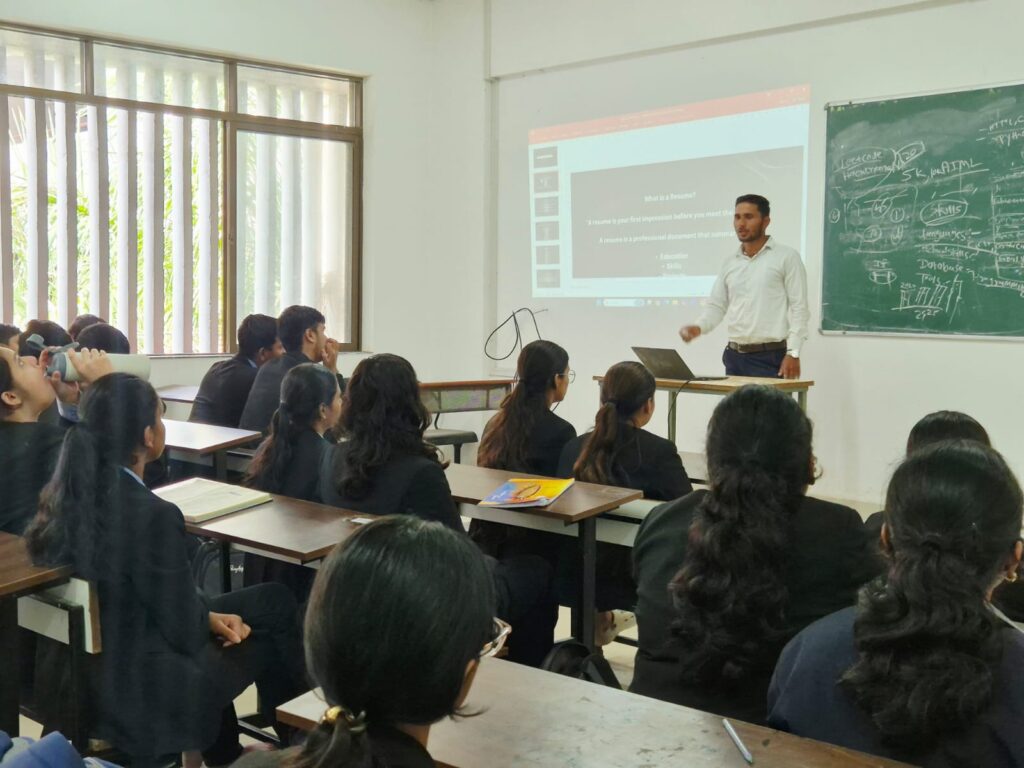MVP’s Rajarshi Shahu Maharaj Polytechnic, Nashik , Department of Artificial Intelligence and Machine Learning has  organized a soft skill session on “Resume Building” as part of  student development initiatives.