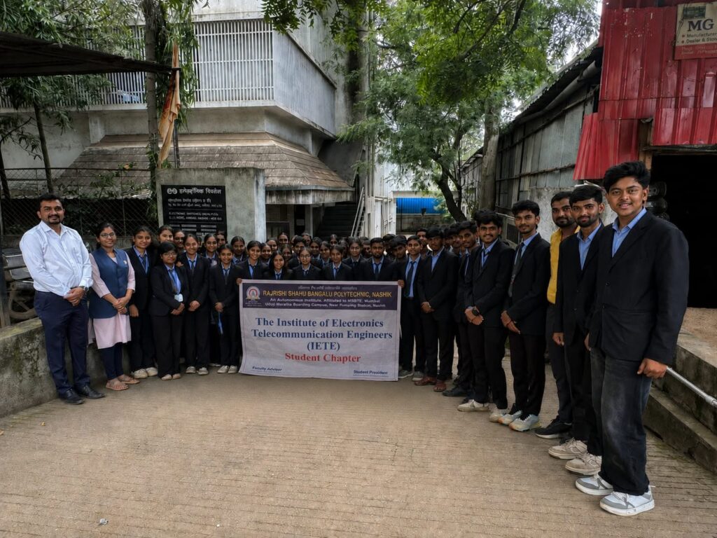 MVPS’s Rajarshi Shahu Maharaj Polytechnic, Nashik, Department of E&TC Engineering successfully organized an Industrial Visit in association with IETE Students Chapter at Electronics Switches, Nashik on 1st September 2026.