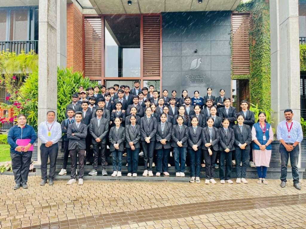 MVPS’s Rajarshi Shahu Maharaj Polytechnic, Nashik, Department of Mechanical Engineering successfully organized an Industrial Visit to Sahyadri Farms Post Harvest Care Limited on 04th September 2026.